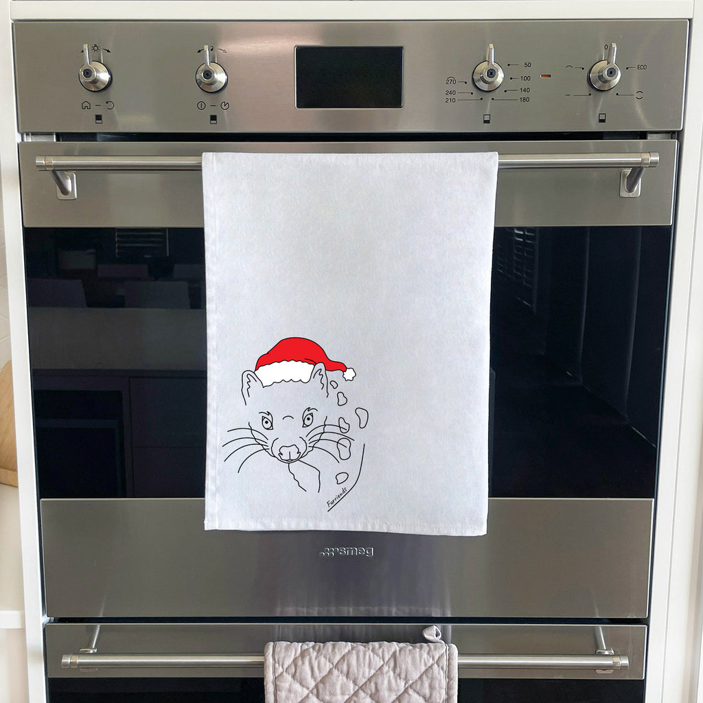 Spotted-Tailed Quoll Christmas Edition Tea Towel
