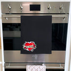 Dog Mother Heart Tattoo Tea Towel
