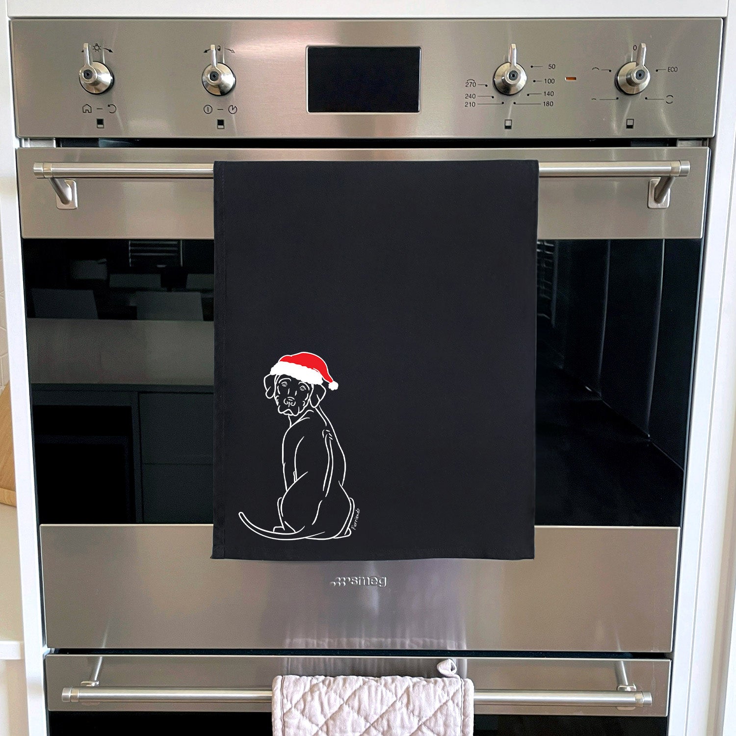 Rhodesian Ridgeback Christmas Edition Tea Towel