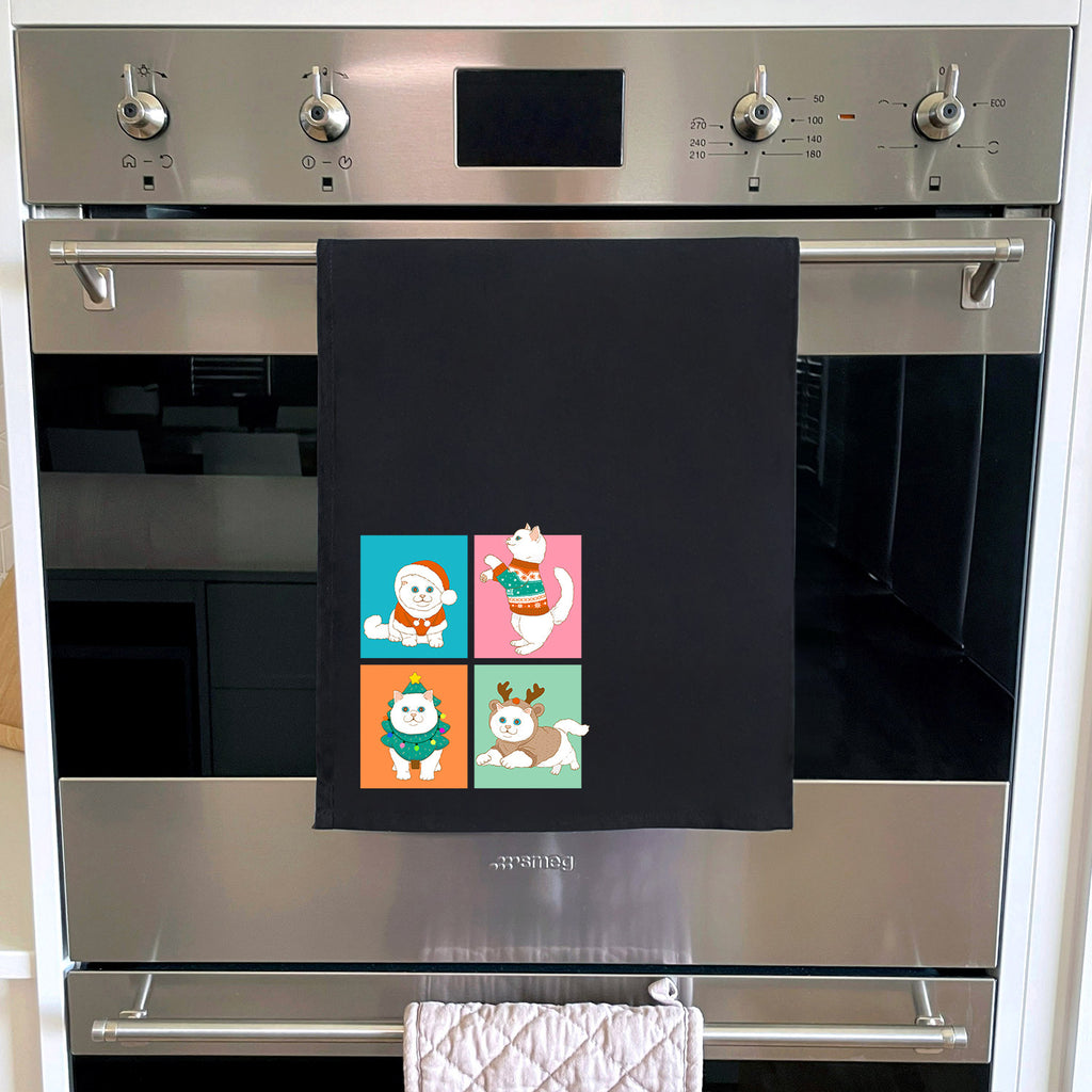 Purrmas Tea Towel
