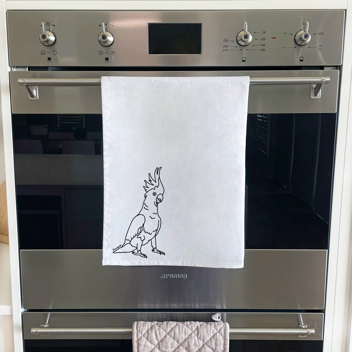 Sulphur-Crested Cockatoo Tea Towel
