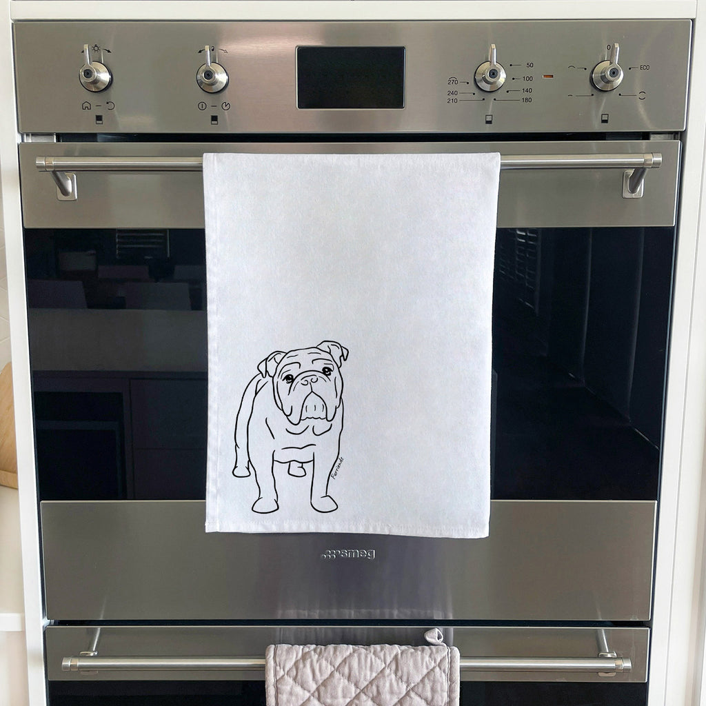 British Bulldog Tea Towel