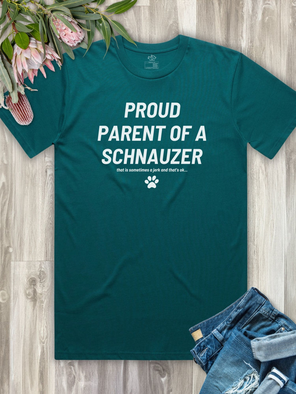 Proud Parent Of A Schnauzer Regular Fit T-Shirt