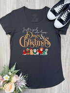 Just A Girl Who Loves Dogs & Christmas Remi Women's Tee