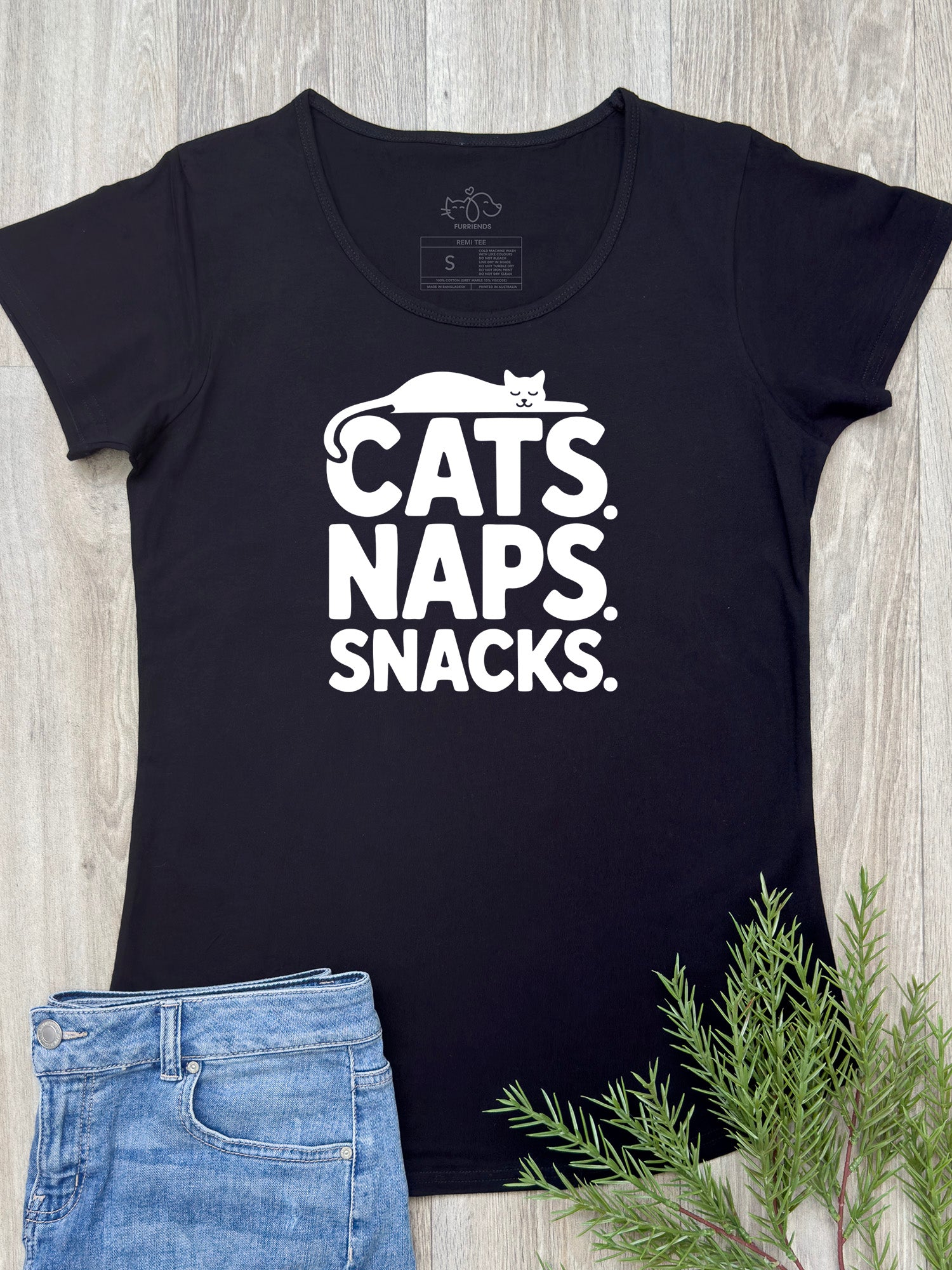 Cats. Naps. Snacks. Remi Women's Tee