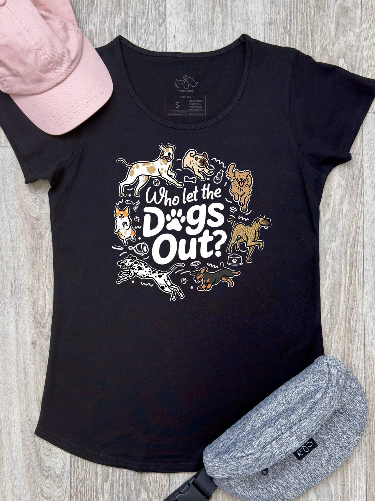 Who Let The Dogs Out? Remi Women's Tee