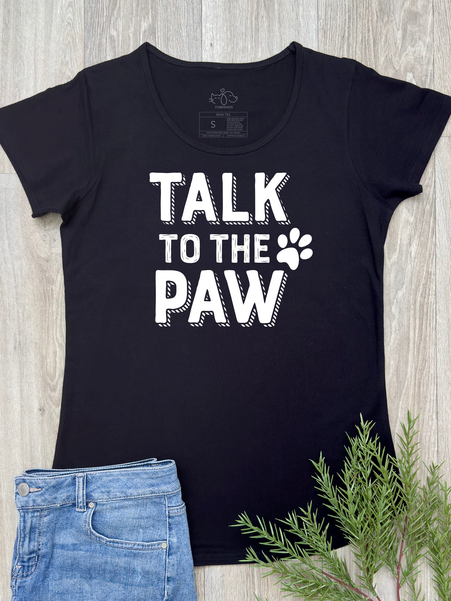 Talk To The Paw Remi Scoop Neck Women's Tee