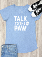 Talk To The Paw Remi Scoop Neck Women's Tee
