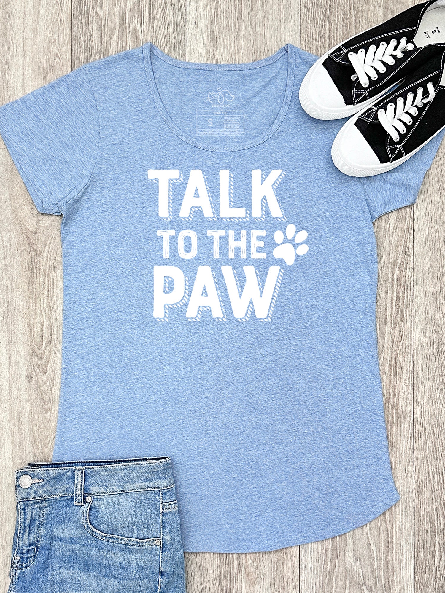 Talk To The Paw Remi Scoop Neck Women's Tee