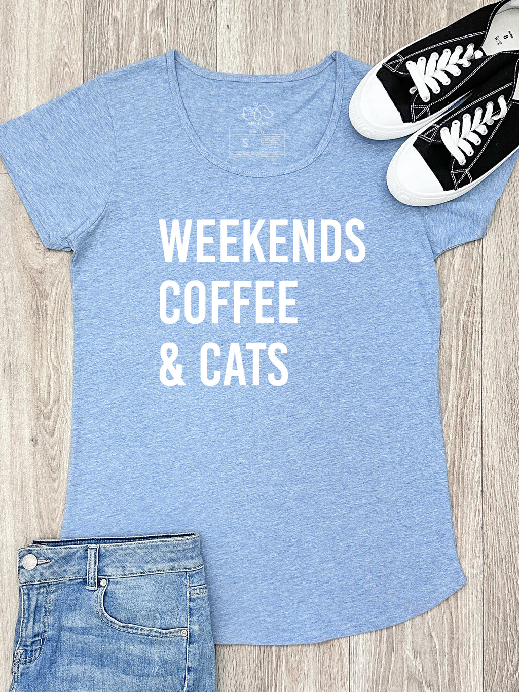 Weekends Coffee & Cats Remi Women's Tee