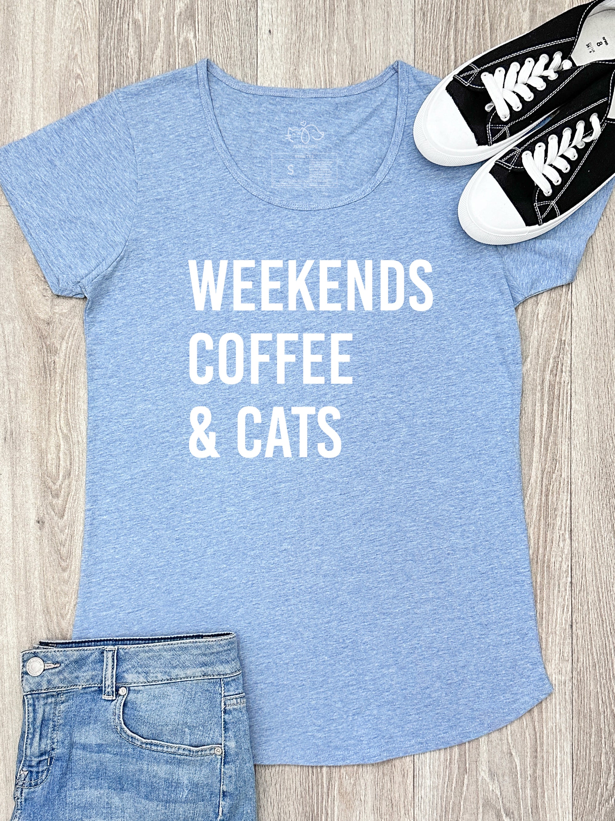 Weekends Coffee & Cats Remi Women's Tee
