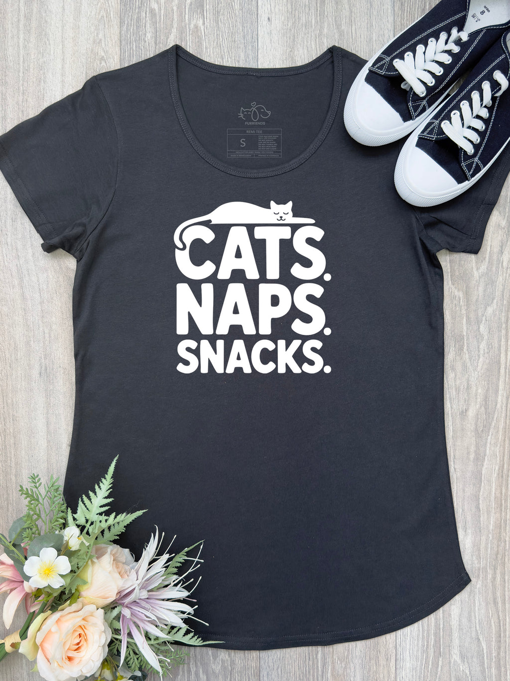 Cats. Naps. Snacks. Remi Women's Tee