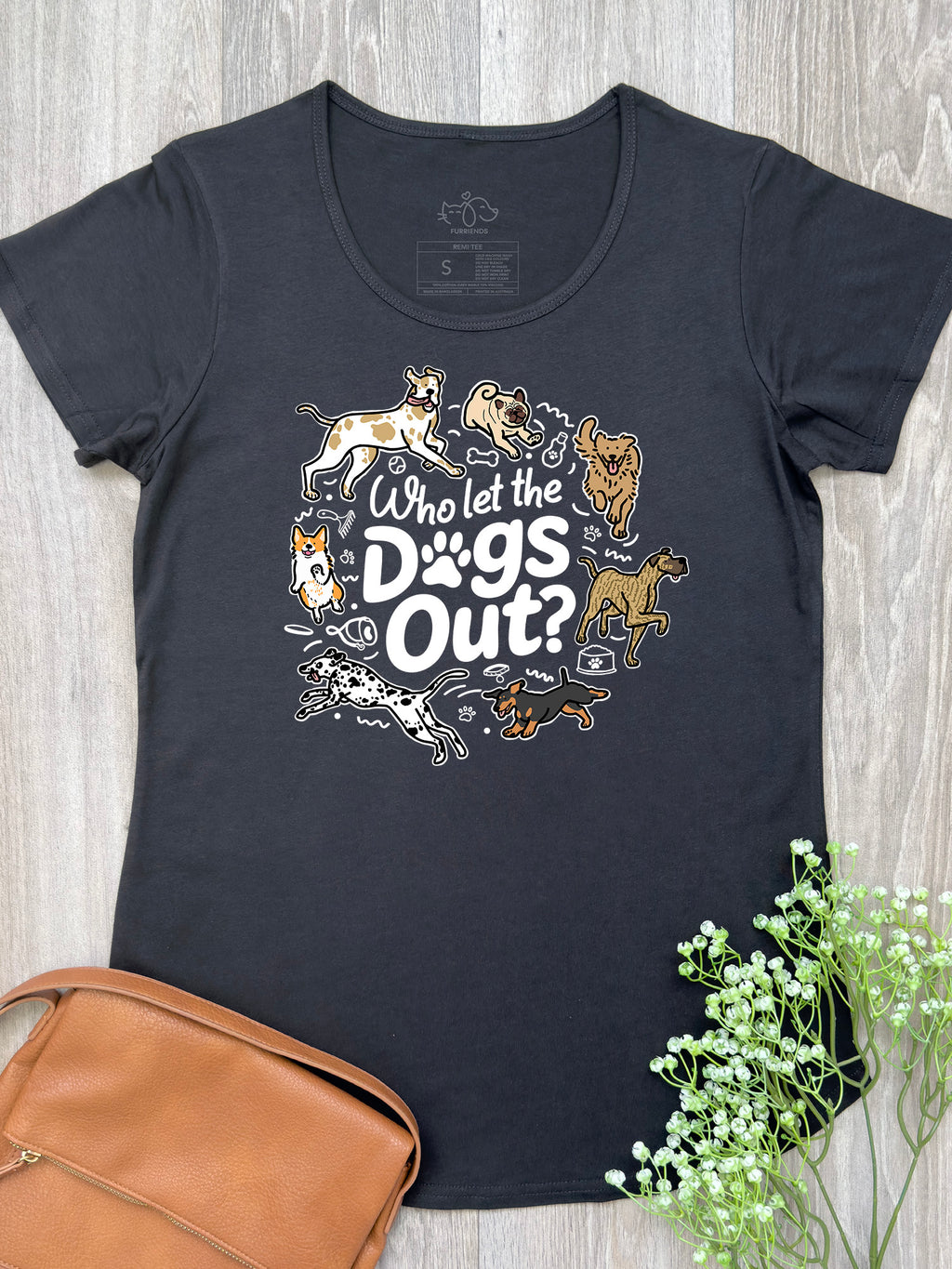 Who Let The Dogs Out? Remi Women's Tee