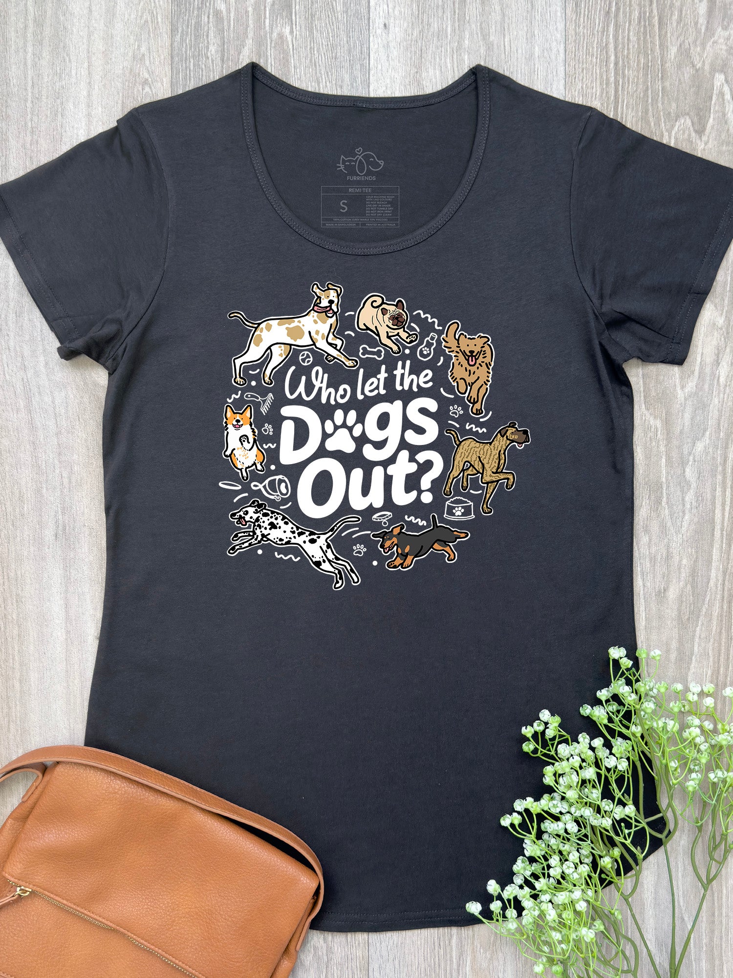 Who Let The Dogs Out? Remi Women's Tee