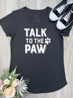 Talk To The Paw Remi Scoop Neck Women's Tee