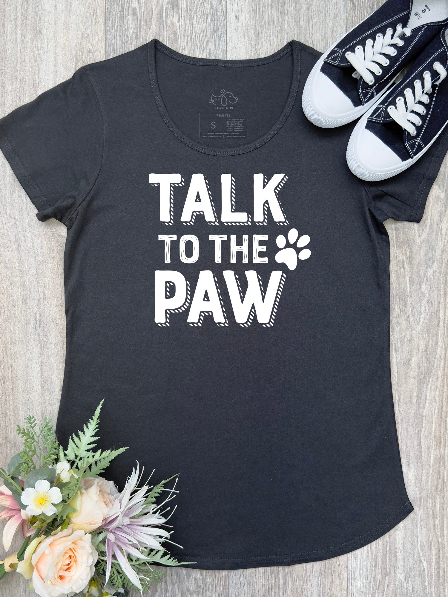 Talk To The Paw Remi Scoop Neck Women's Tee