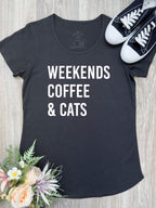Weekends Coffee & Cats Remi Women's Tee