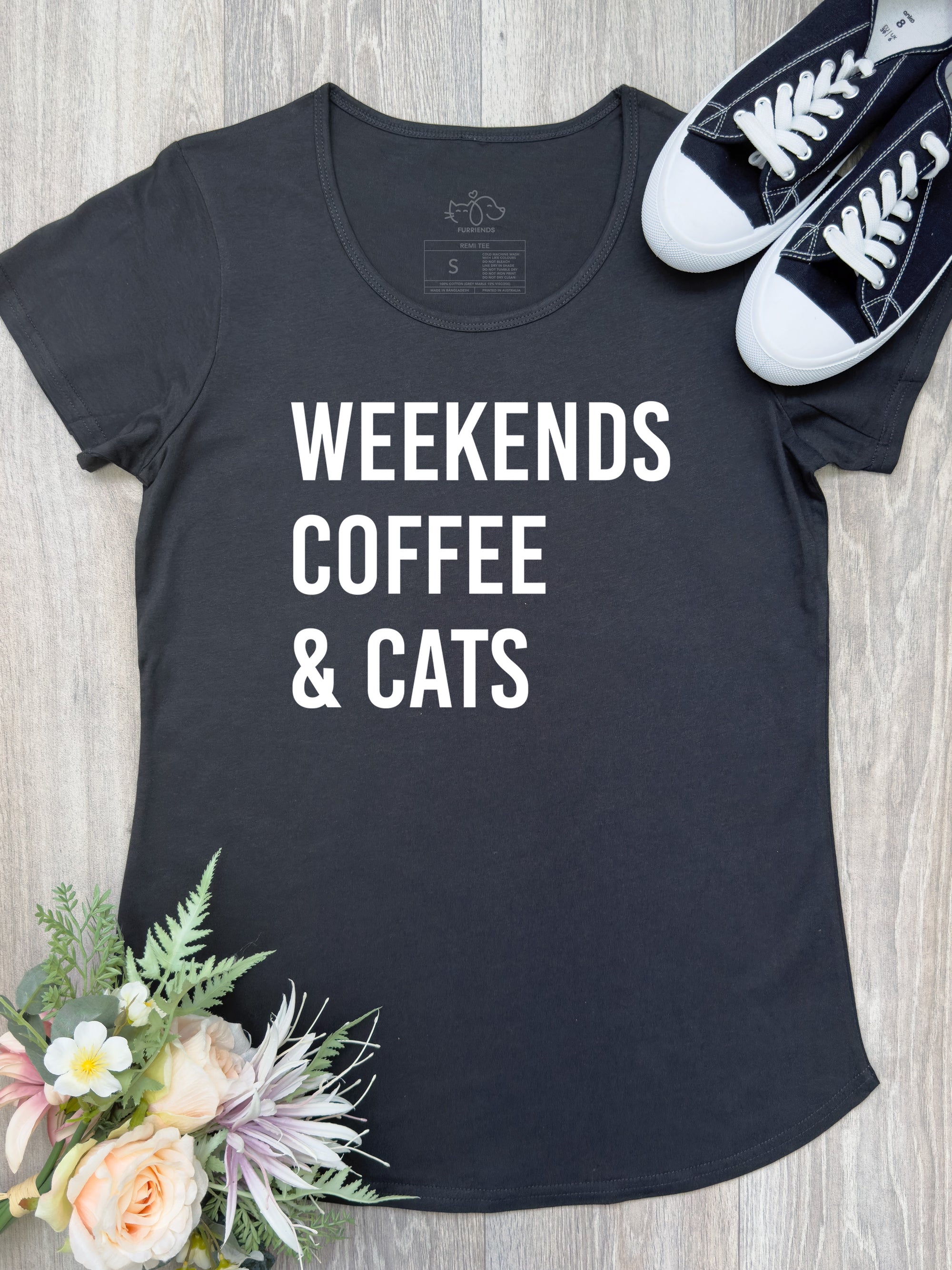 Weekends Coffee & Cats Remi Women's Tee