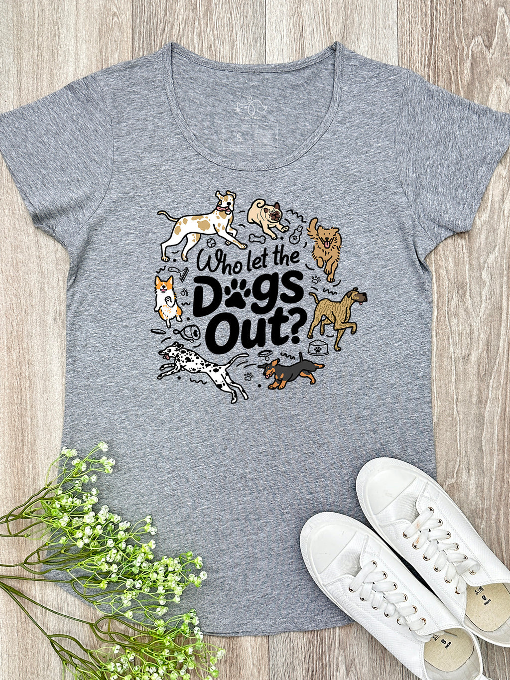 Who Let The Dogs Out? Remi Women's Tee