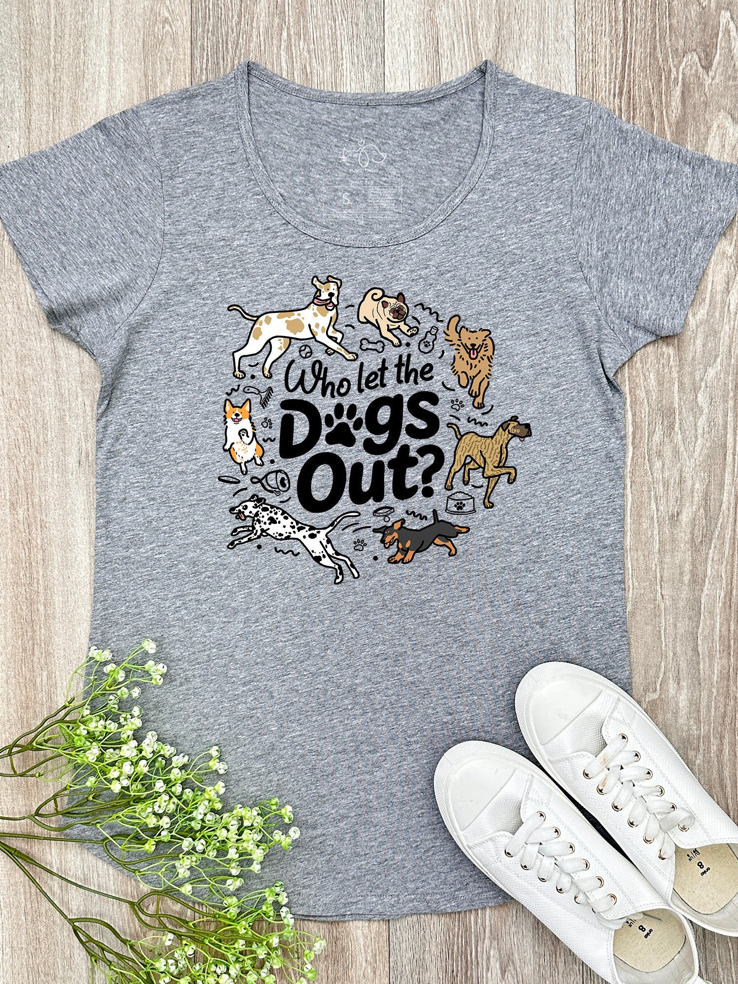 Who Let The Dogs Out? Remi Women's Tee