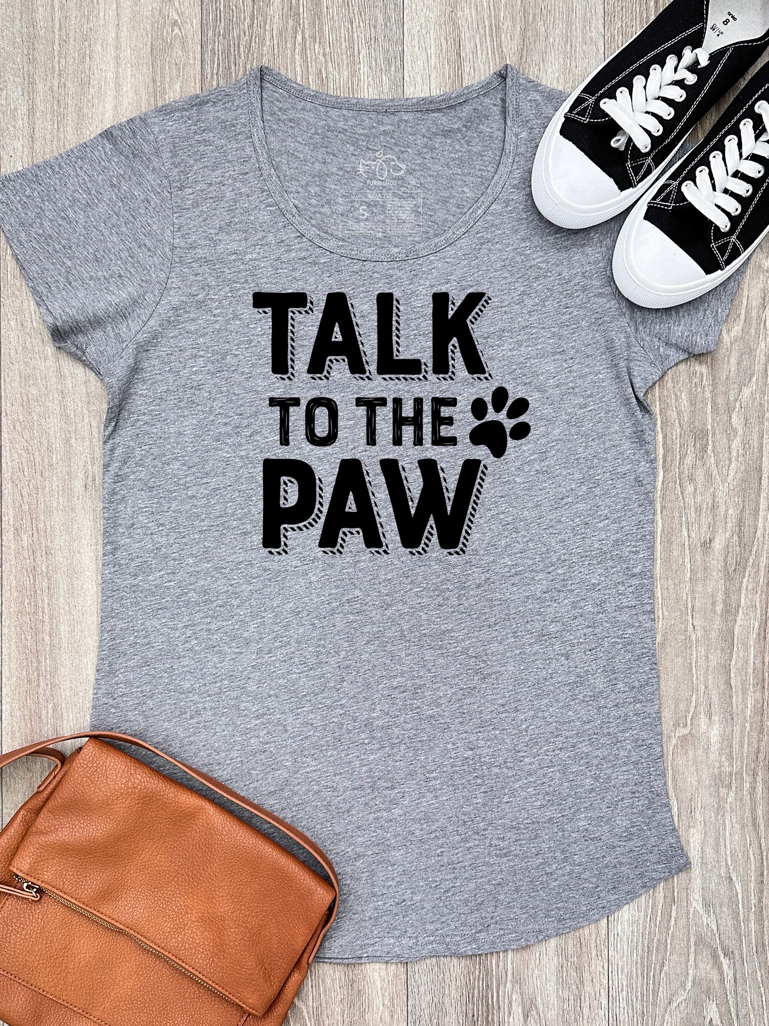 Talk To The Paw Remi Scoop Neck Women's Tee