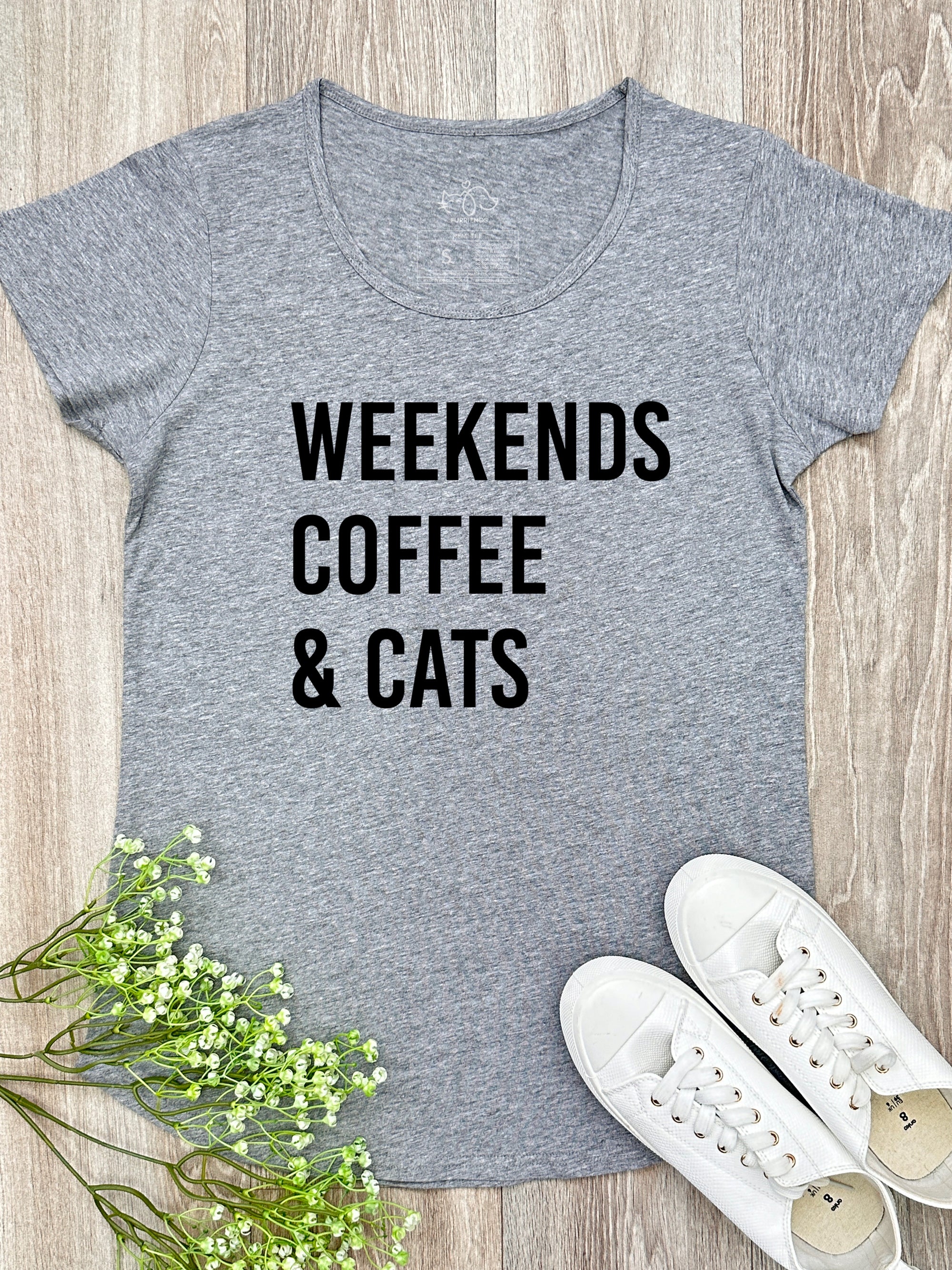 Weekends Coffee & Cats Remi Women's Tee