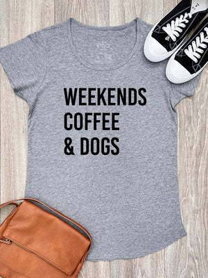 Weekends Coffee & Dogs Remi Women's Tee