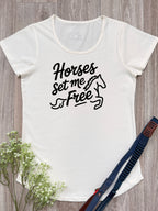Horses Set Me Free Remi Women's Tee