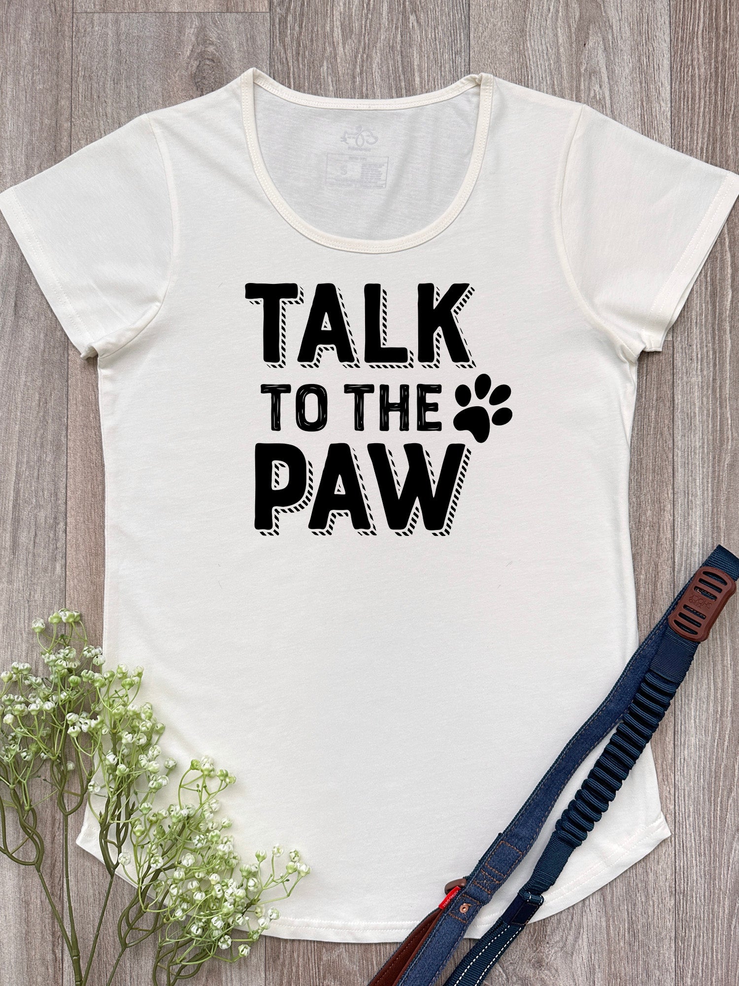 Talk To The Paw Remi Scoop Neck Women's Tee