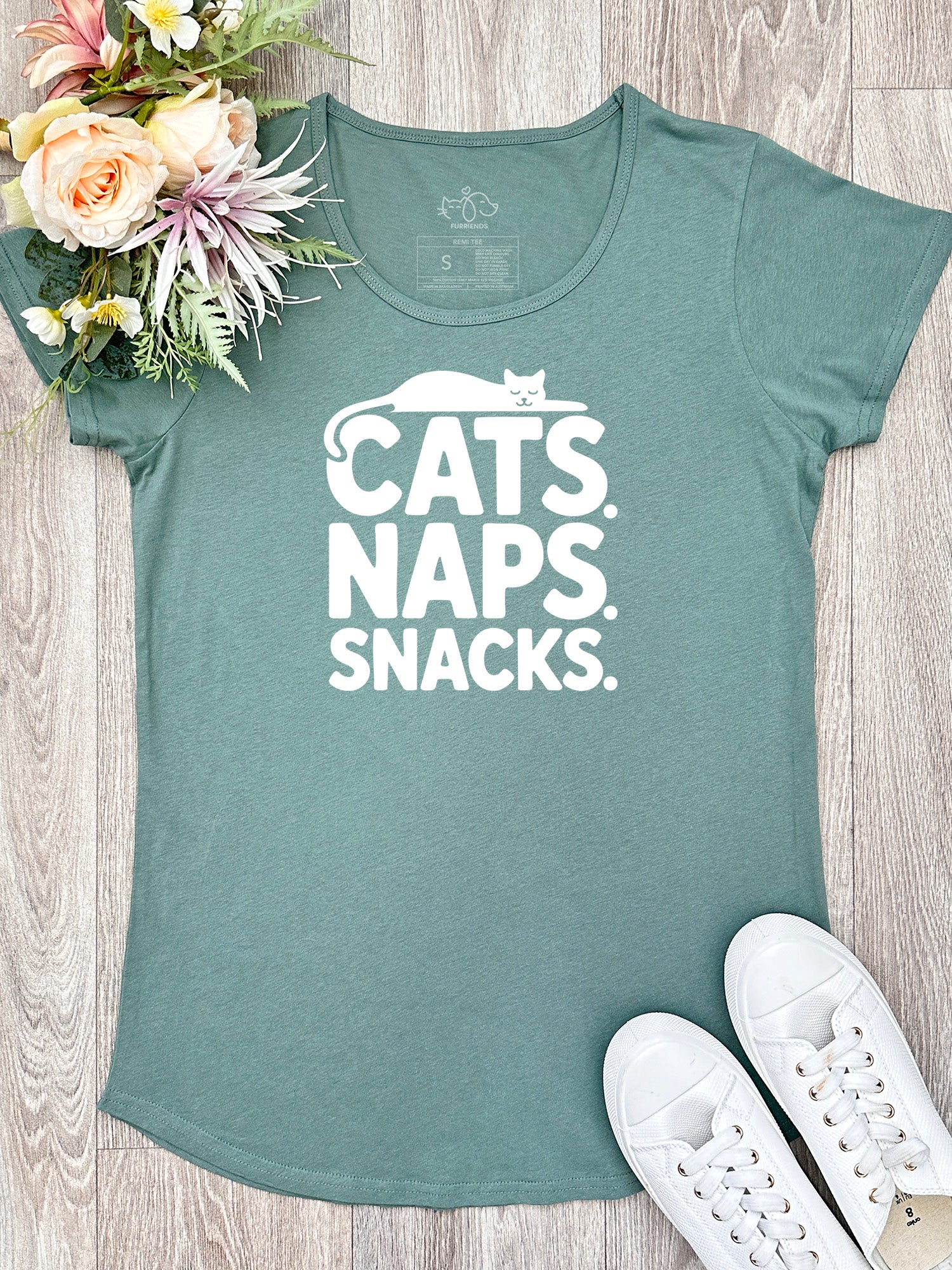 Cats. Naps. Snacks. Remi Women's Tee
