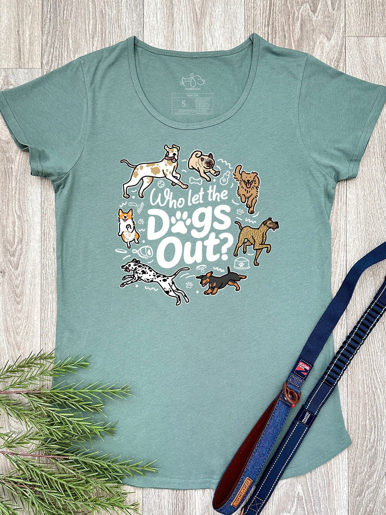 Who Let The Dogs Out? Remi Women's Tee