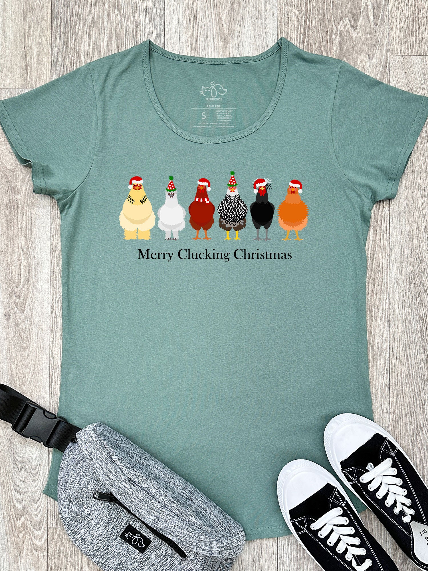 Merry Clucking Christmas Remi Women's Tee