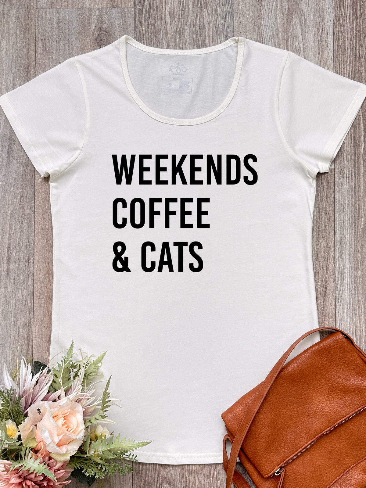 Weekends Coffee &amp; Cats Remi Women&#39;s Tee