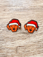 Rhodesian Ridgeback Christmas Edition ColourPop Stud Earrings