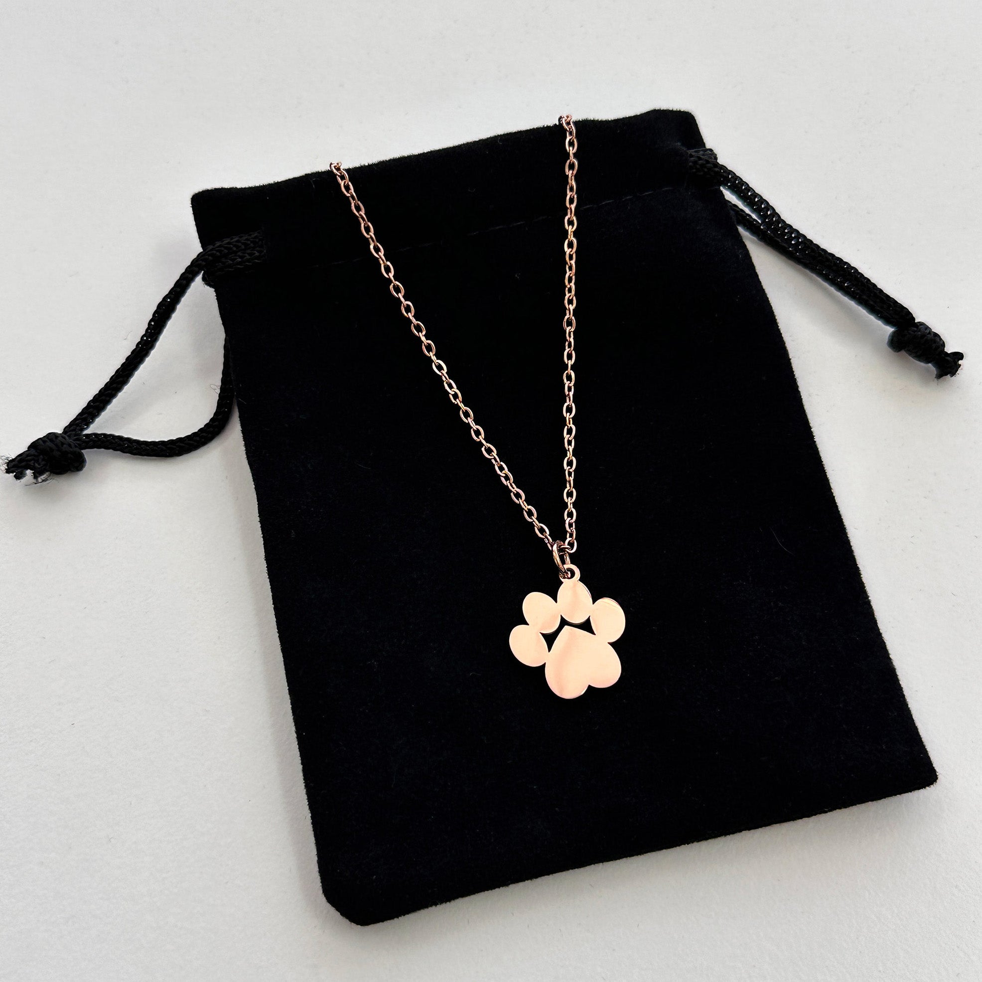 Paw Print Pendant Necklace