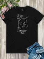 Schnauzer Mum Regular Fit T-shirt