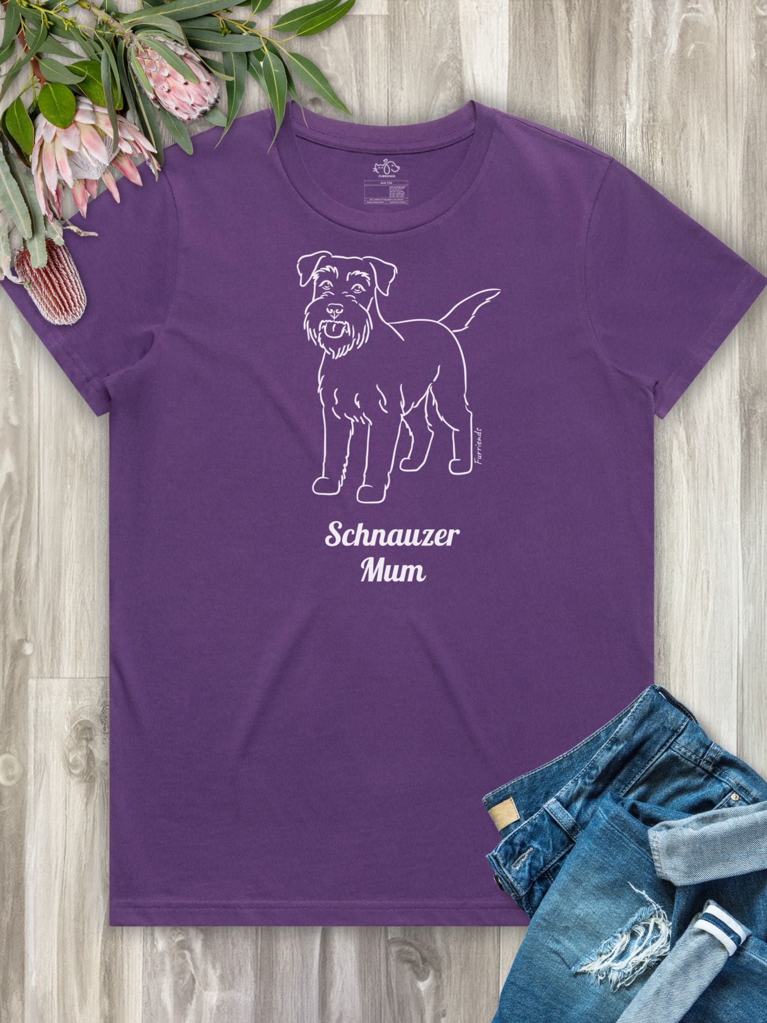 Schnauzer Mum Regular Fit T-shirt