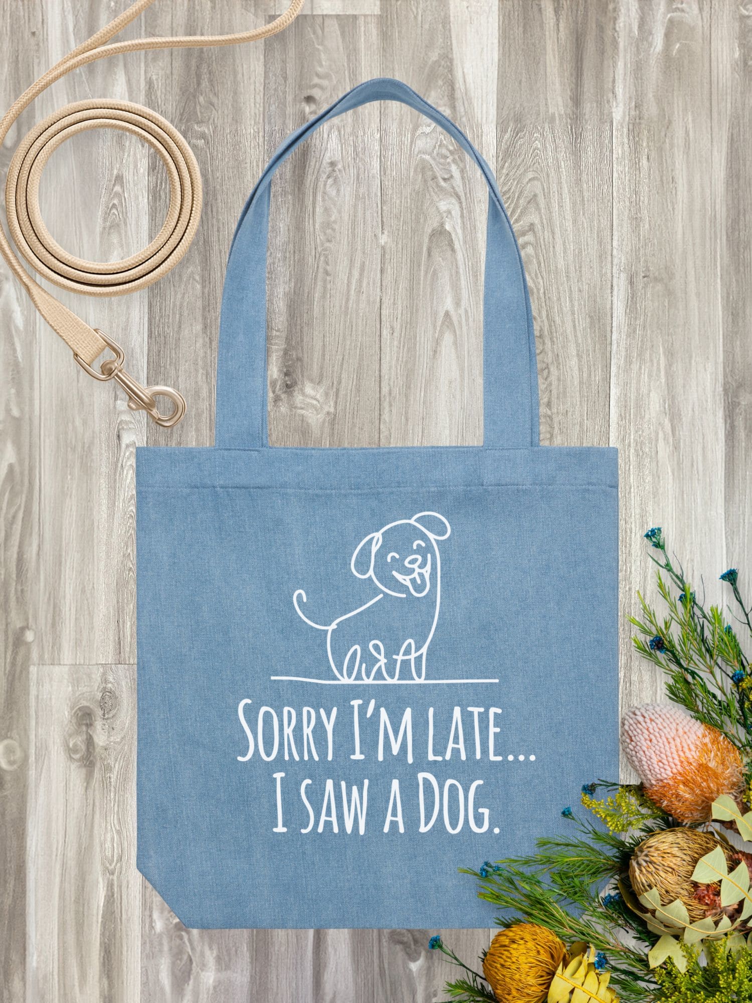 Sorry I'm Late, I Saw A Dog Edith Tote