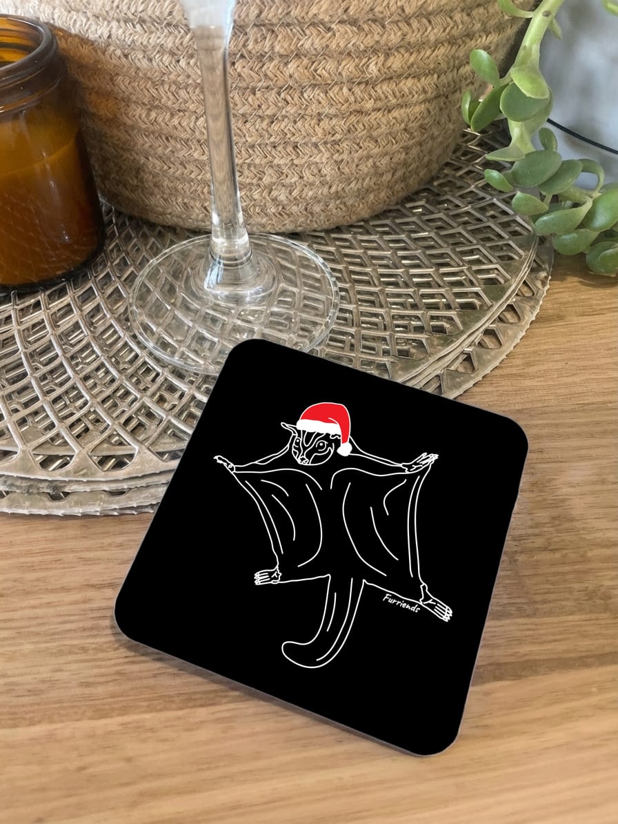 Sugar Glider Christmas Edition Coaster