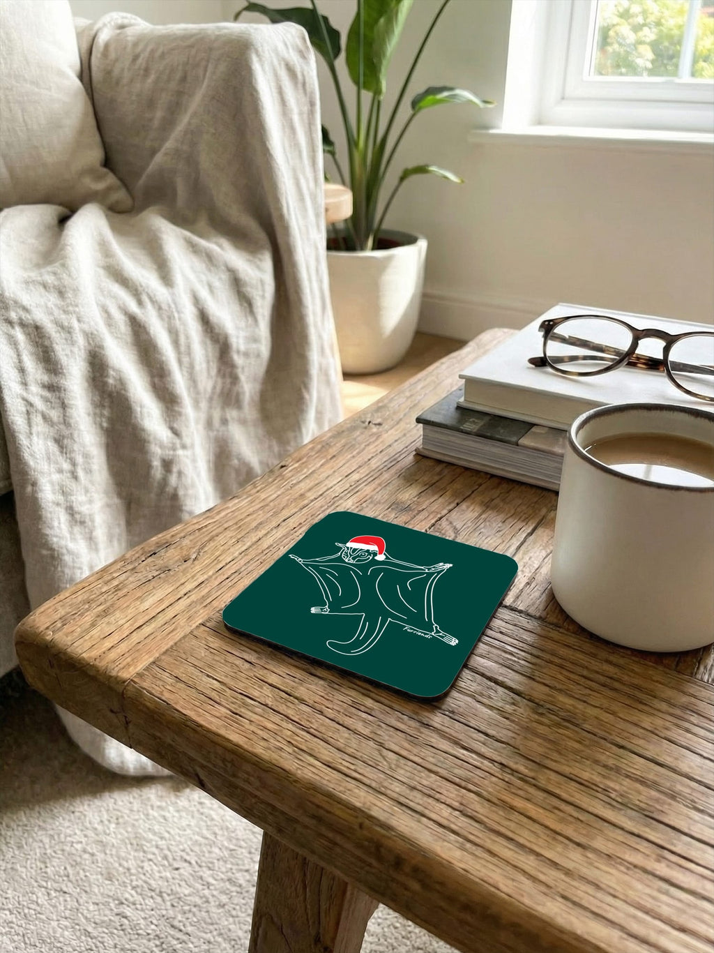 Sugar Glider Christmas Edition Coaster