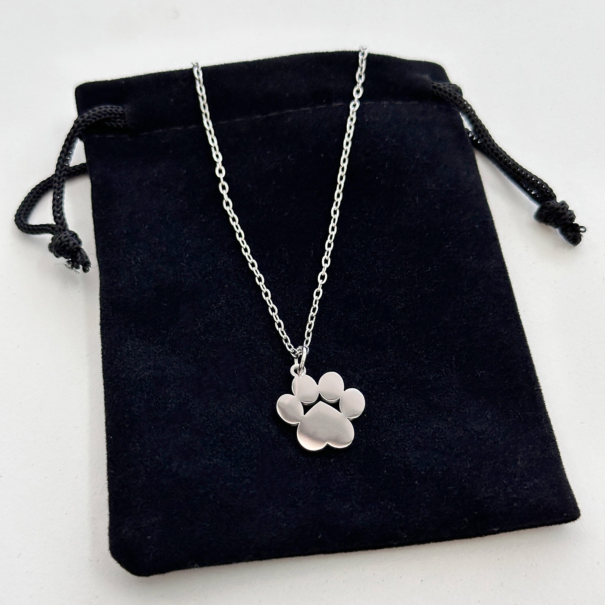 Paw Print Pendant Necklace
