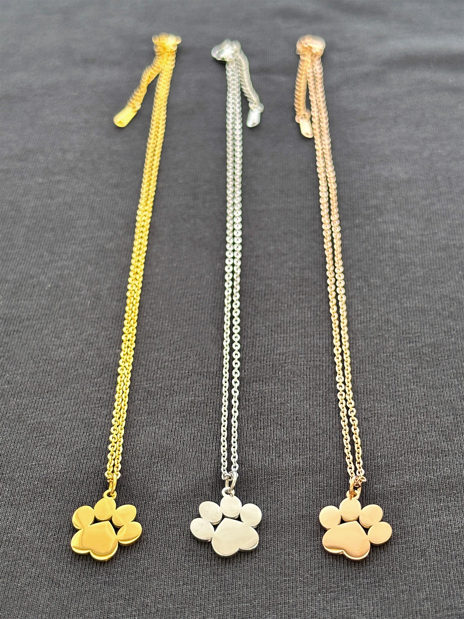 Paw Print Pendant Necklace