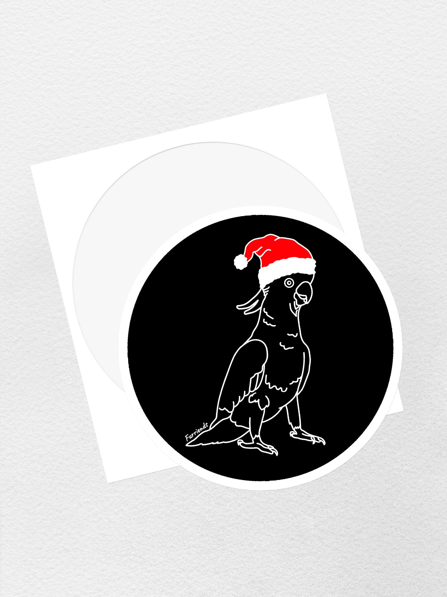 Sulphur-Crested Cockatoo Christmas Edition Sticker