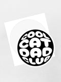 Cool Cat Dad Club Orb Sticker