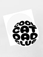 Cool Cat Dad Club Orb Sticker