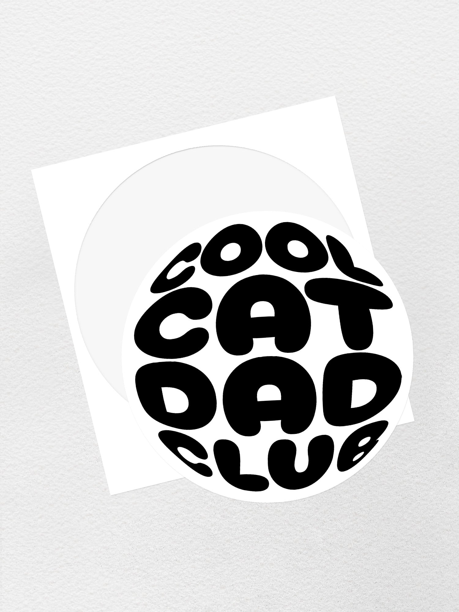 Cool Cat Dad Club Orb Sticker