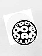 Cool Dog Dad Club Orb Sticker