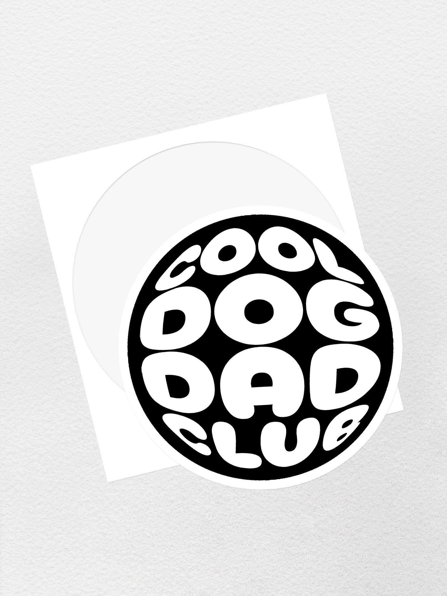 Cool Dog Dad Club Orb Sticker