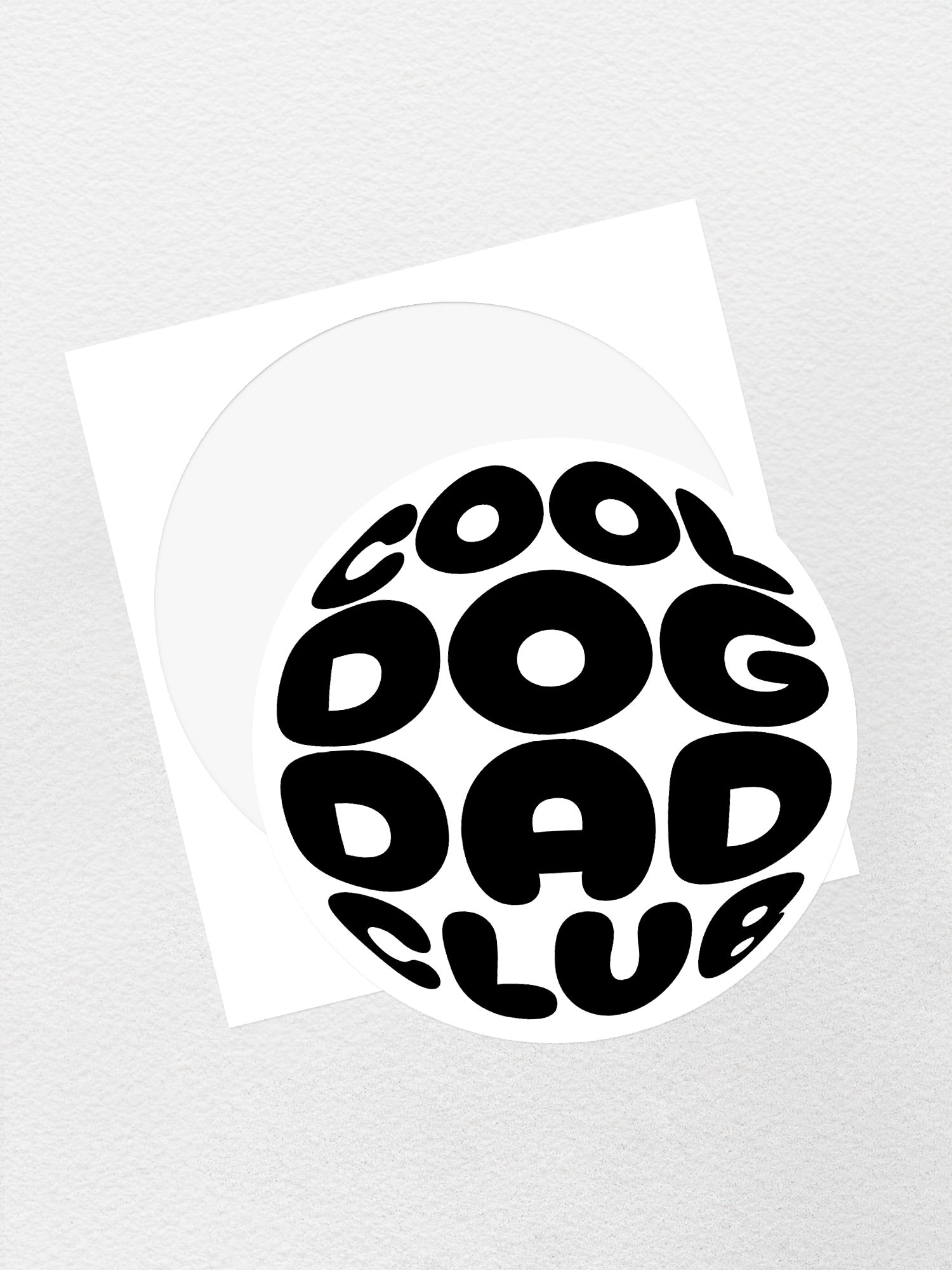 Cool Dog Dad Club Orb Sticker