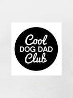 Cool Dog Dad Club Signature Script Sticker